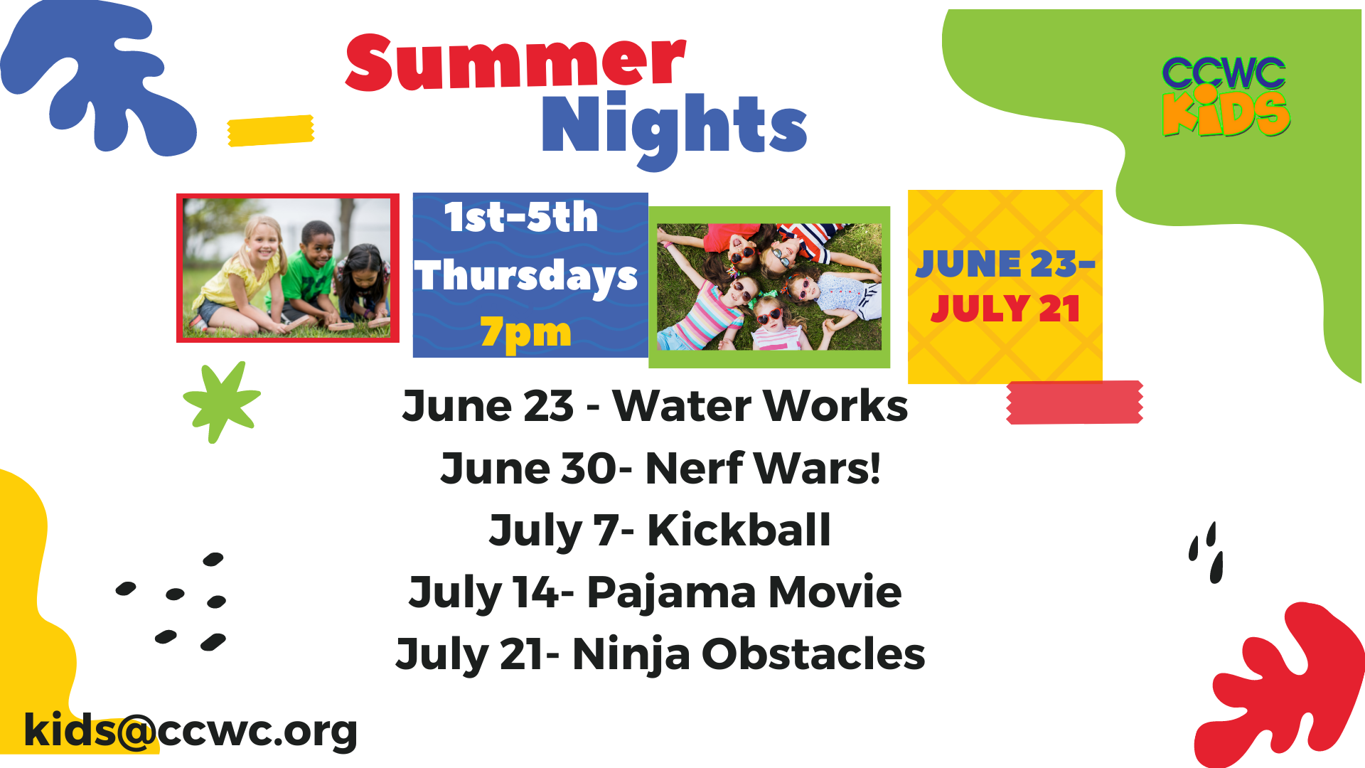CCWC Kids Thursday Summer Nights