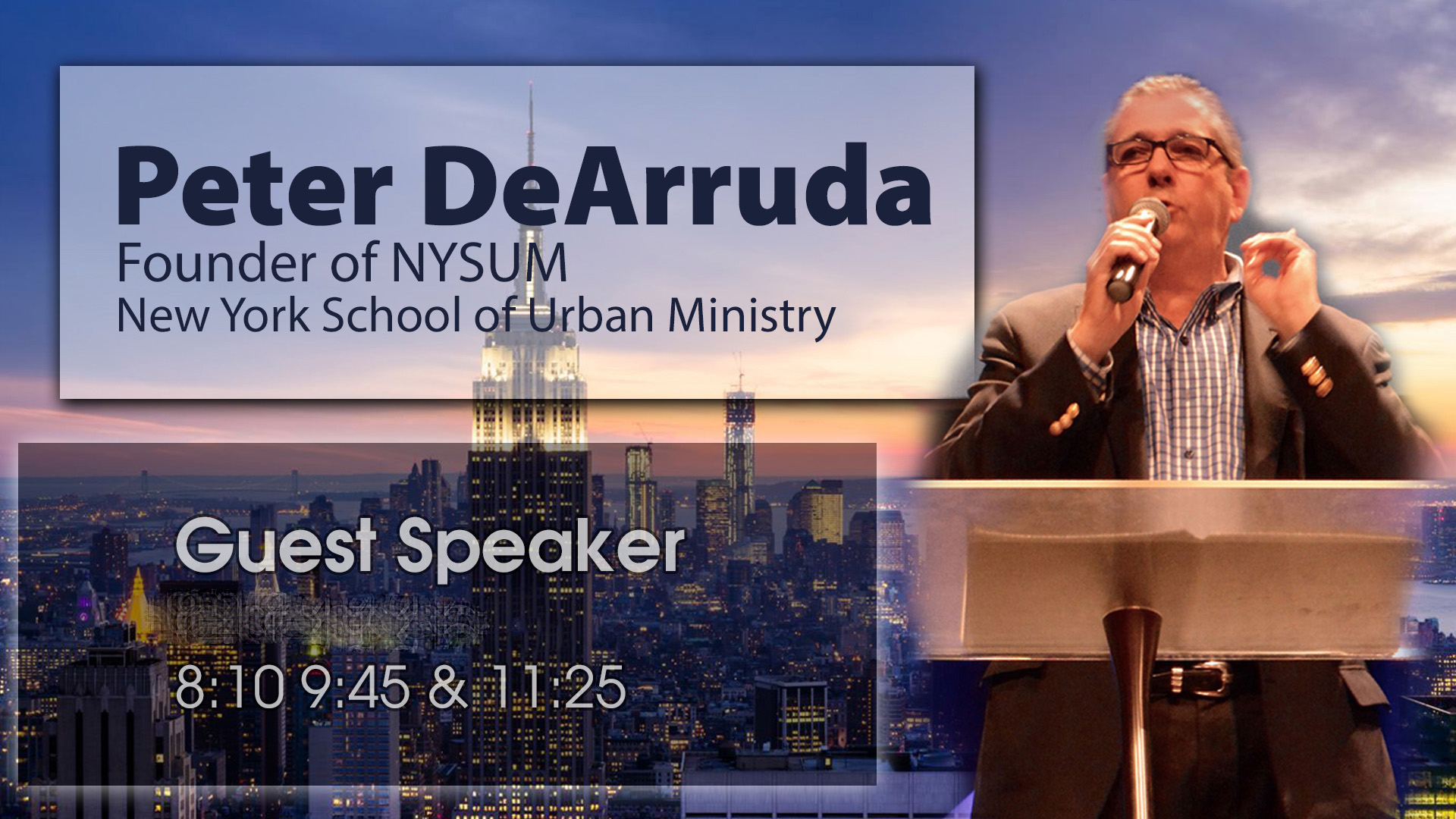 Peter DeArruda Guest Speaker