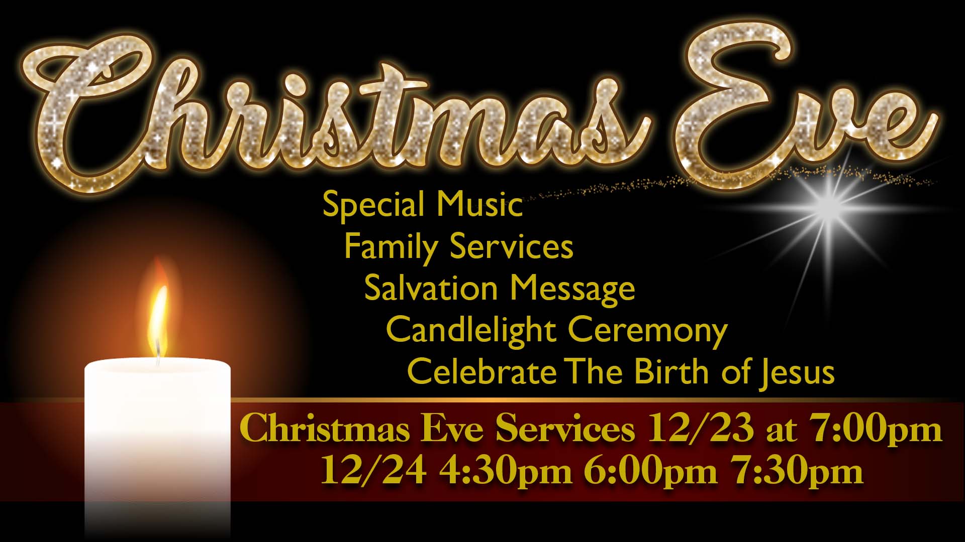 Christmas Eve 12/23 & 12/4